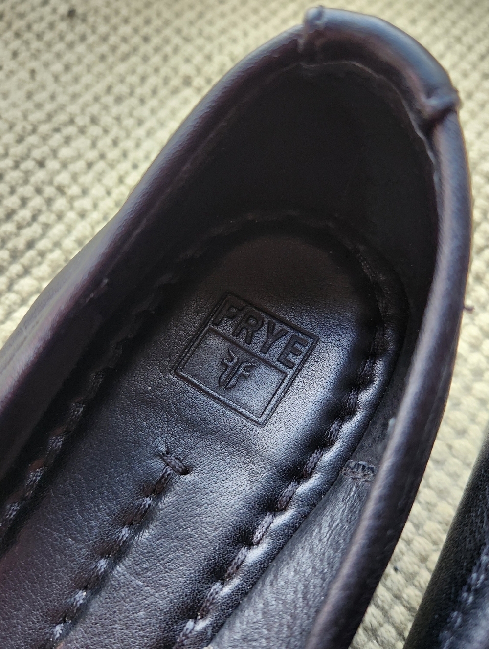 Frye Alicia Ballet Flats Wedge Womens 7.5 M Black Leather Shoes 3471032 - Picture 2 of 9